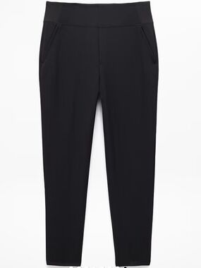 Athleta Endless High Rise Pant Stretch Fabric Tapered Fit Pull On Black Size 14P